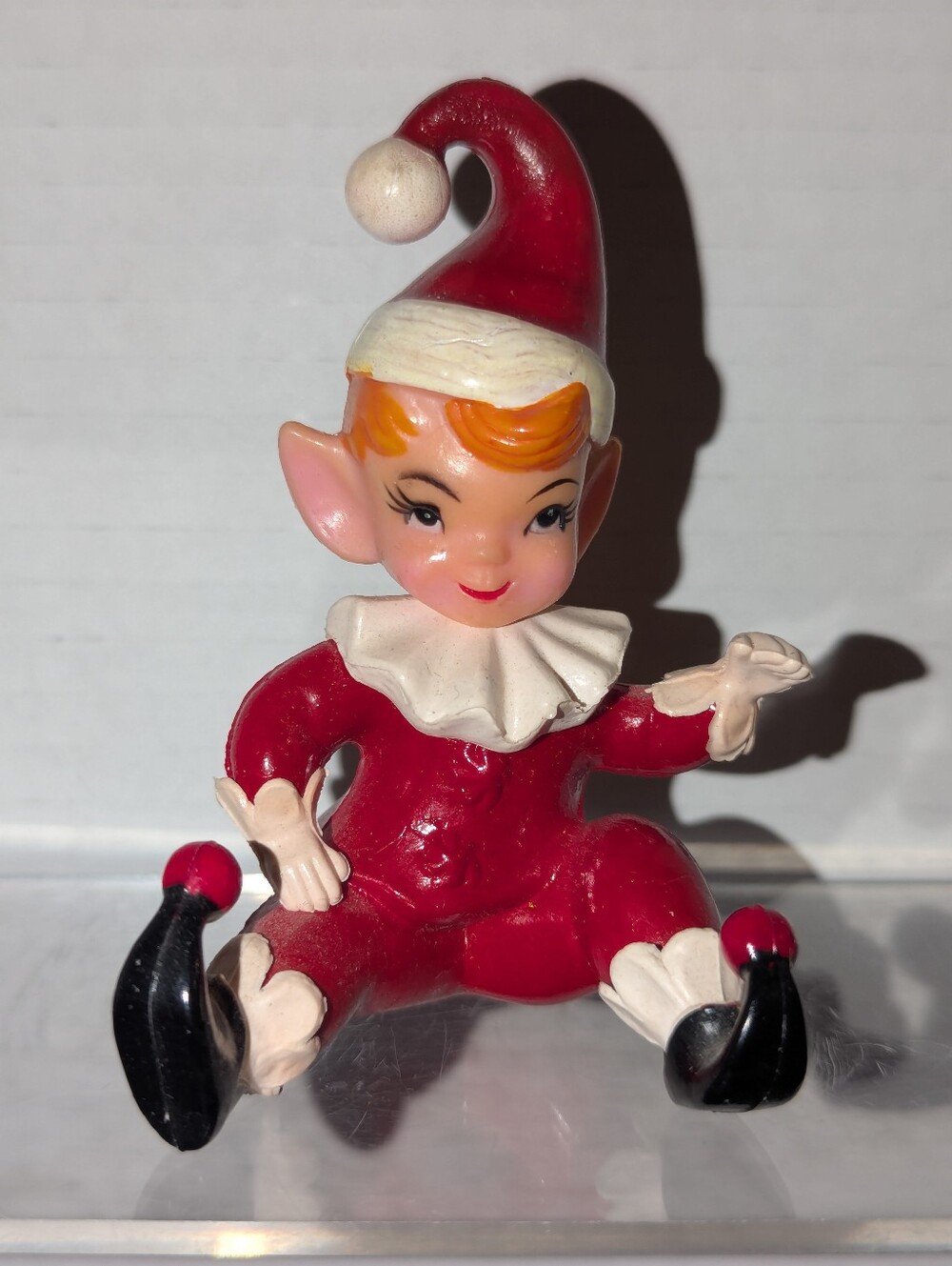 Vintage Mid Century Christmas Pixie Elf Figurine Whimsical - Picture 2 of 12